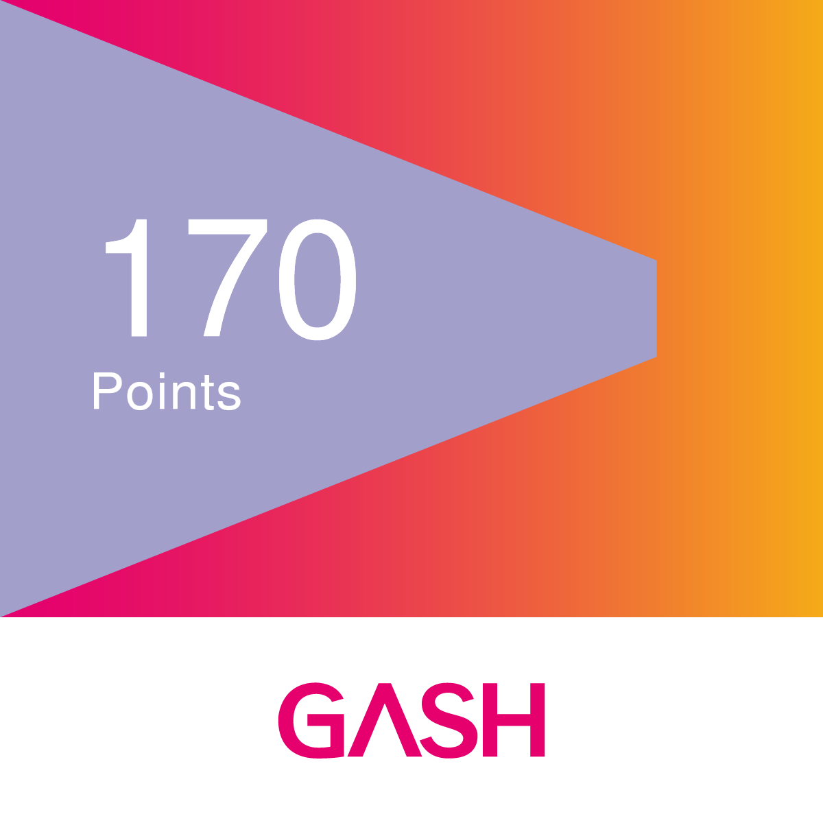GASH 170點